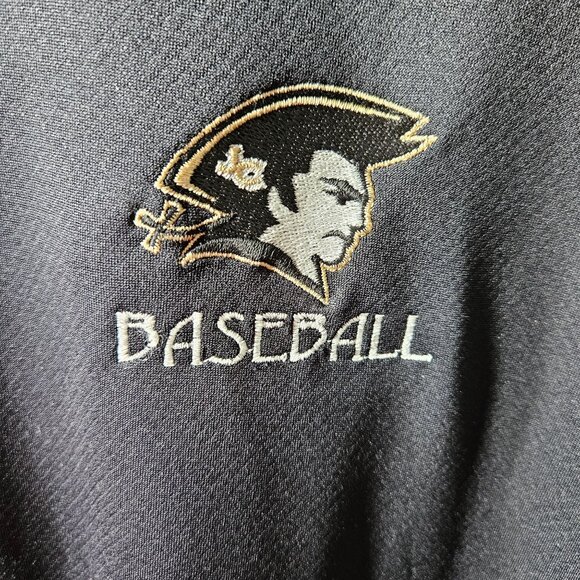 Under Armour Mens 2XL Loose Fit Black Polo Shirt With Embroidered Baseball Logo - Picture 3 of 6